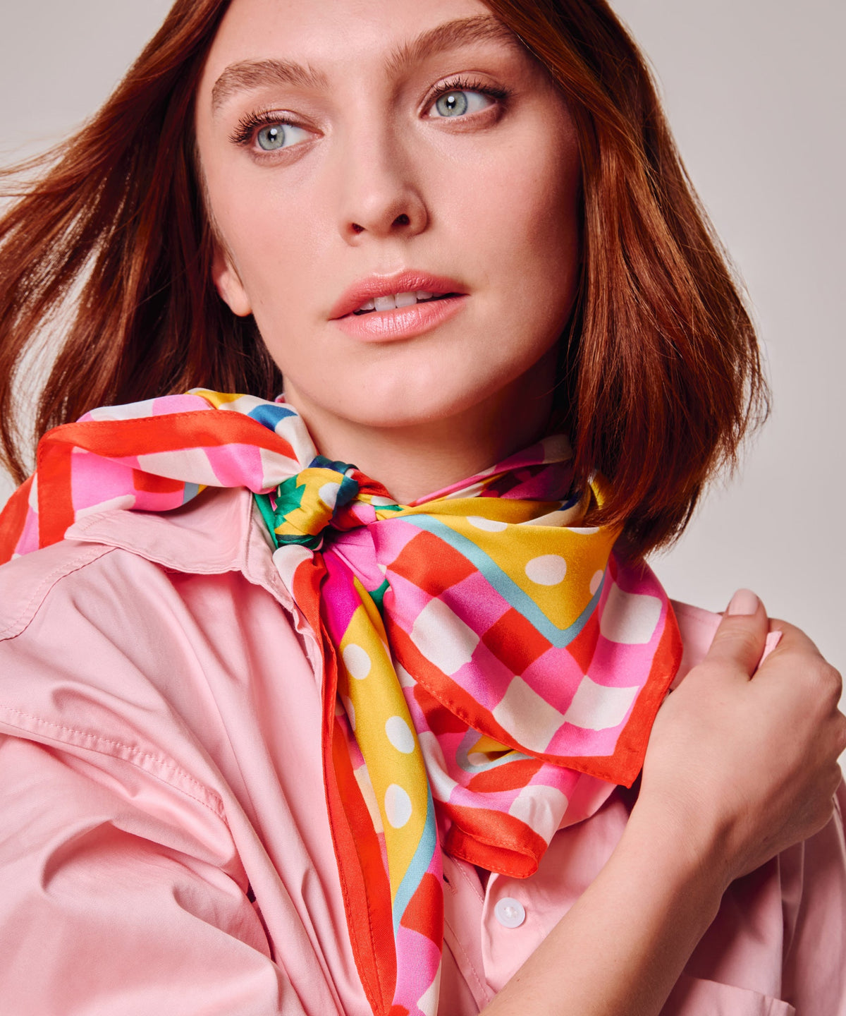 Echo Design Beach Picnic Silk Square Scarf