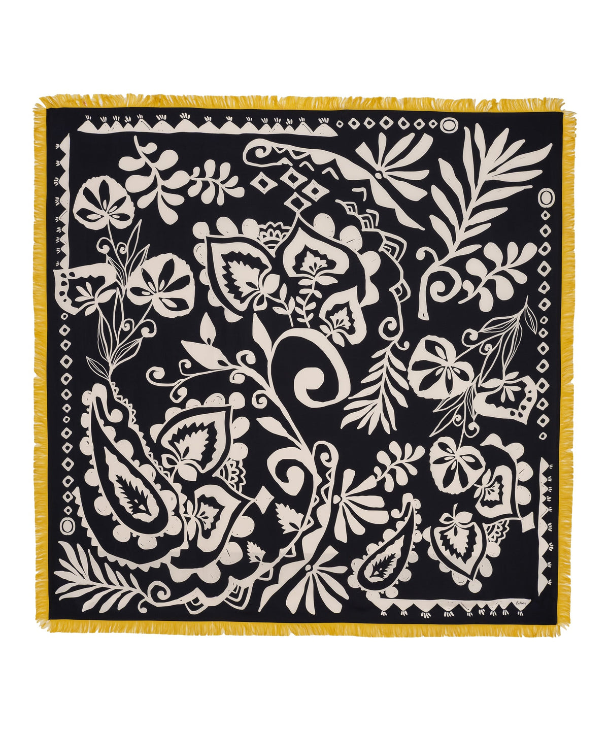 Echo Design Park Paisley Oversized Silk Square Scarf