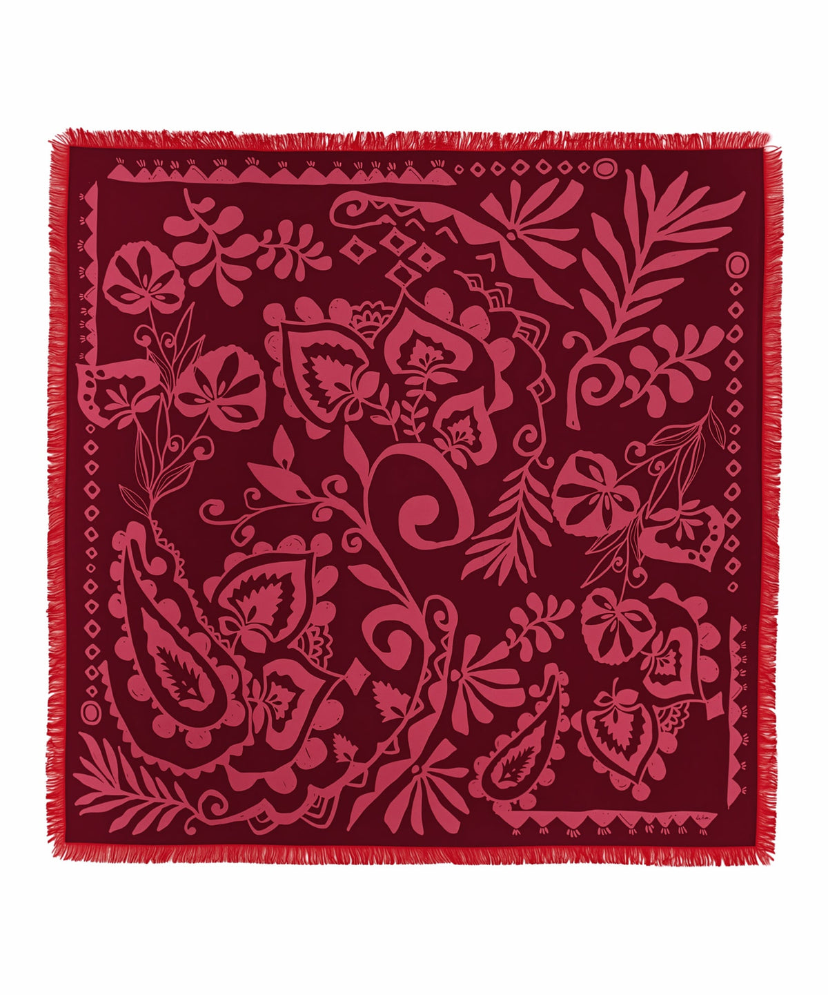 Echo Design Park Paisley Oversized Silk Square Scarf