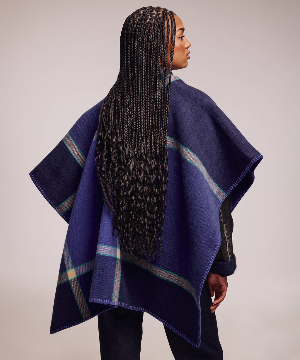 Echo Design Exploded Plaid Ruana