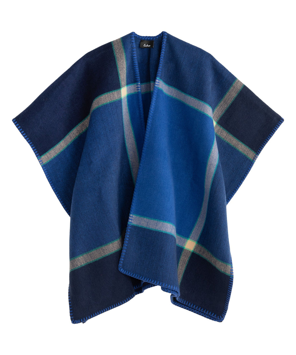 Echo Design Exploded Plaid Ruana