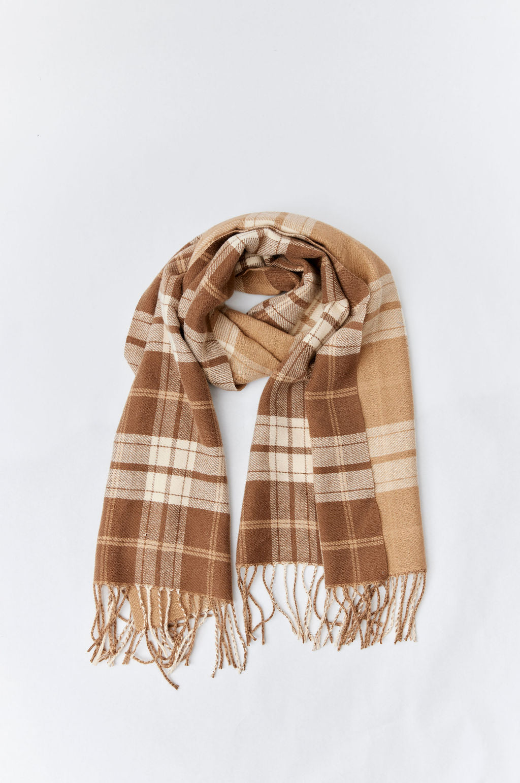 Hat Attack Reversible Plaid Blanket Scarf