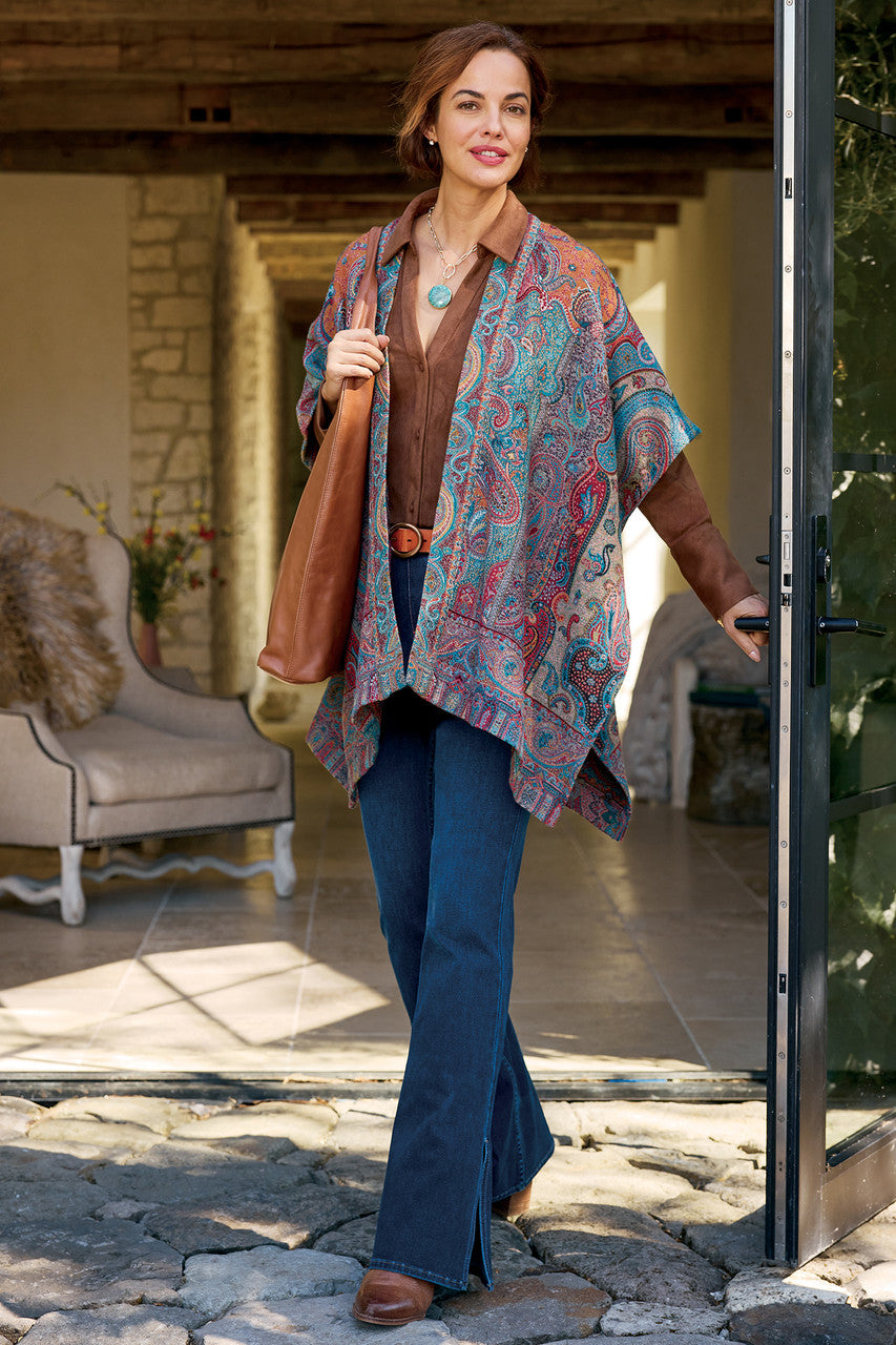 Saachi Regal Rococo Poncho